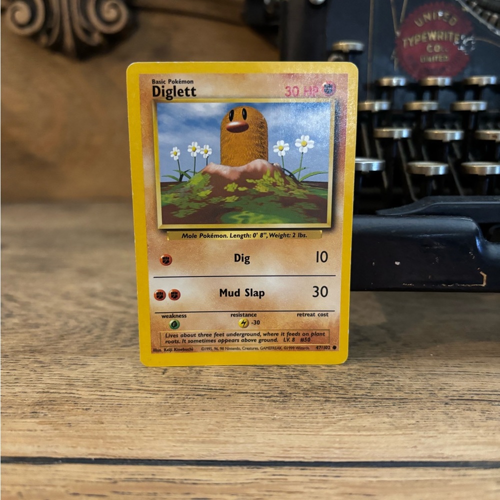 Diglett 1999-2000 Printing Pokemon Base Set #47